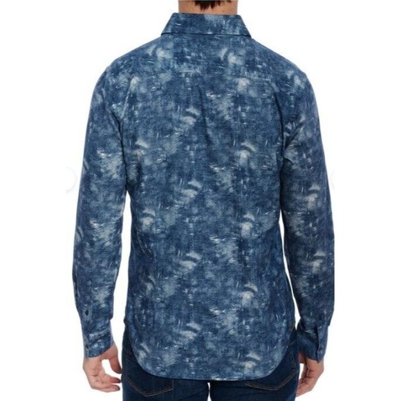 Robert Graham Ferndale Cotton Twill Woven Button Down Long Sleeve Shirt Blue XS - Picture 4 of 12